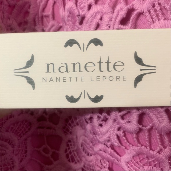 Nanette Lepore NWT - w’s large tanktop - pinkish/purple floral design - Picture 7 of 8